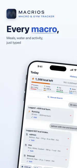Macrios: Macro & Gym Tracker screenshot 1