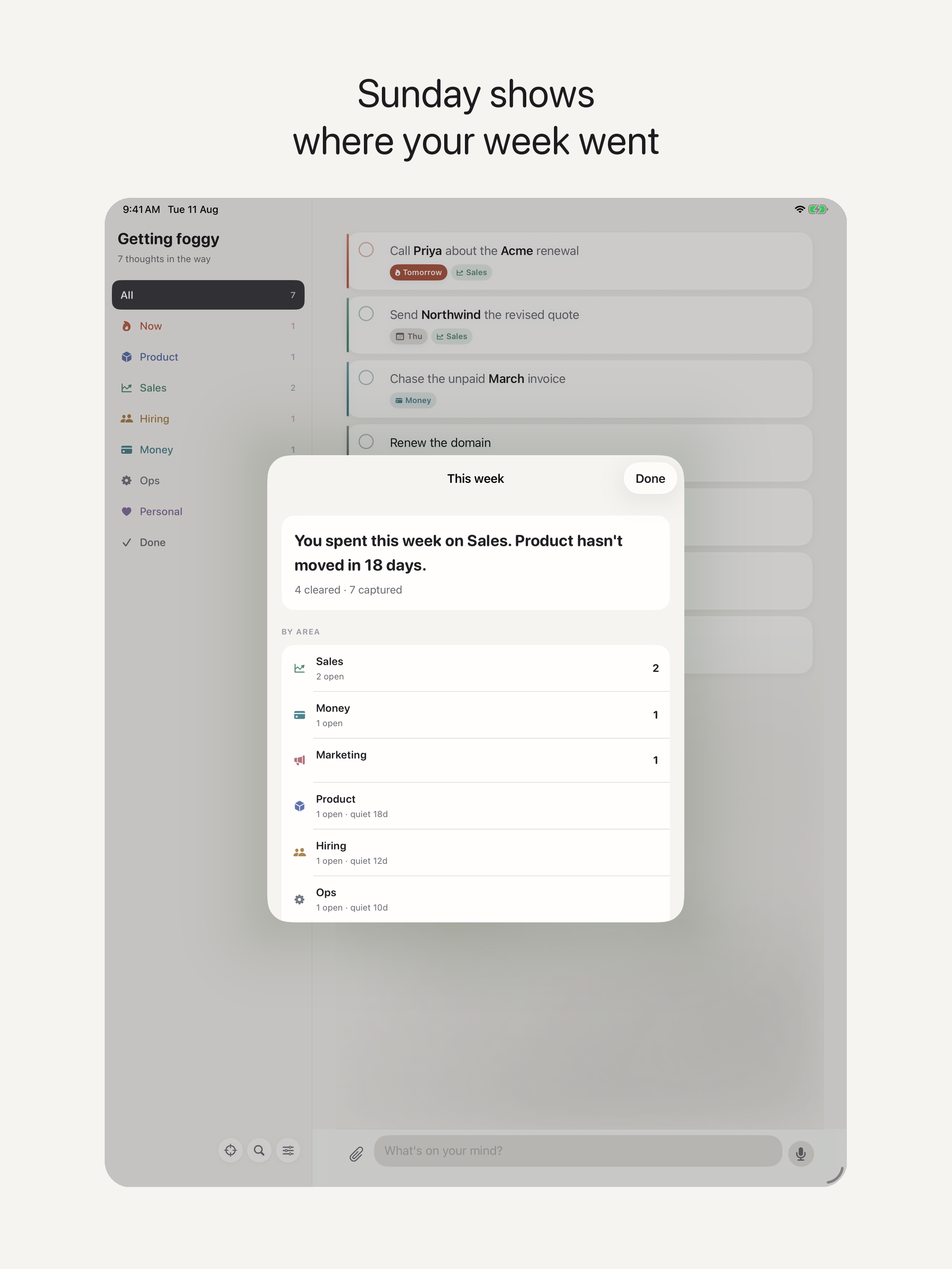 Unfog: Brain Dump & To-Do List screenshot 10