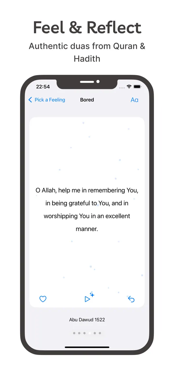 #2. Dua App: Emotion-based (iOS) Ved: Shyngys Orynbassar