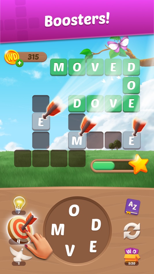 #4. Wordington: Word Find & Design (iOS) بواسطة: Qiiwi Games AB