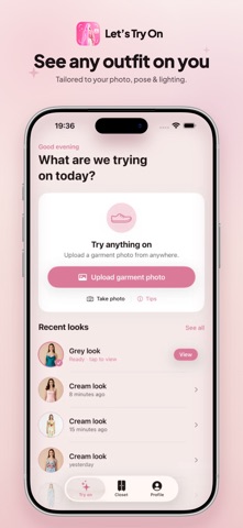 Lets Try On: AI Fitting Room Screenshot 1 of 4