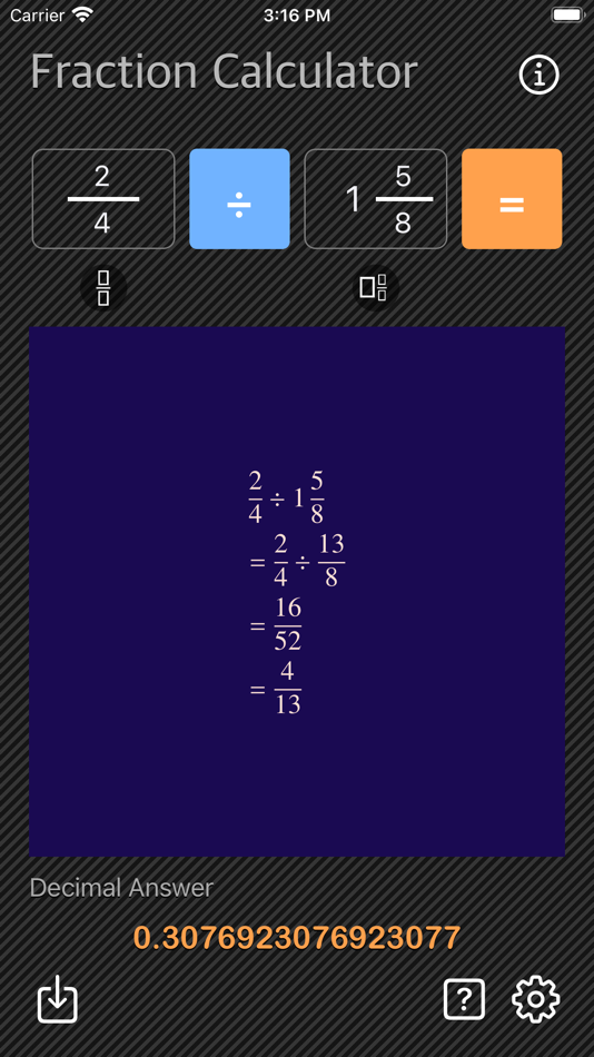 #4. Fraction Calculator - Math (iOS) 由: Heng Jia Liang