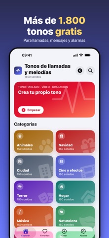 Captura de pantalla de la aplicación
