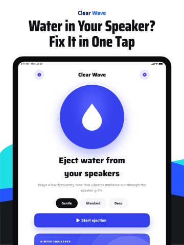 Clear wave | Speaker Cleaner iPad screenshot 2