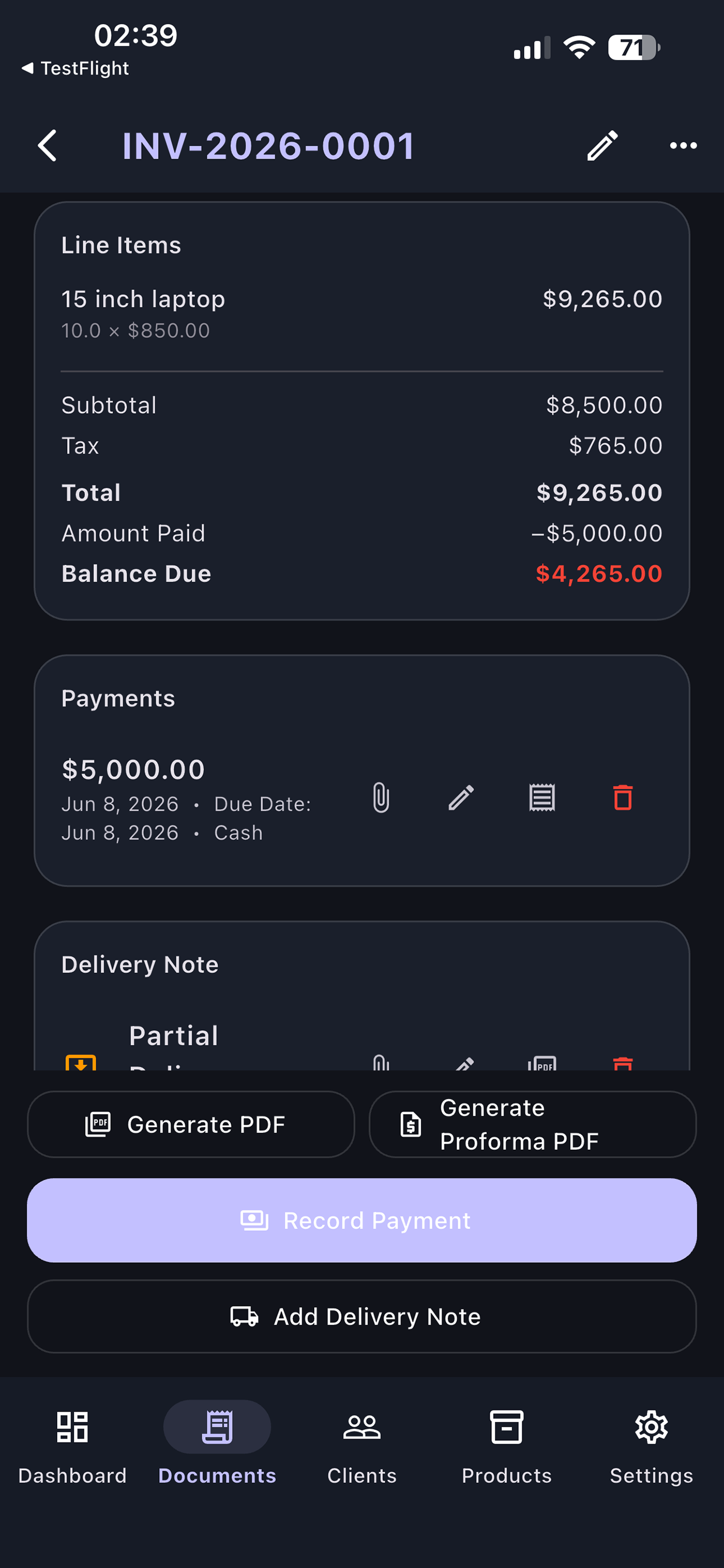 Private Invoice Maker screenshot 3