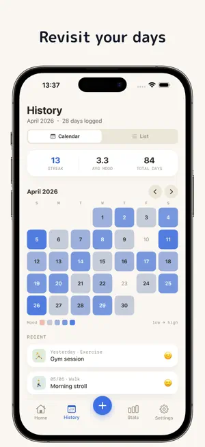 Hibi — Effortless daily screenshot 4