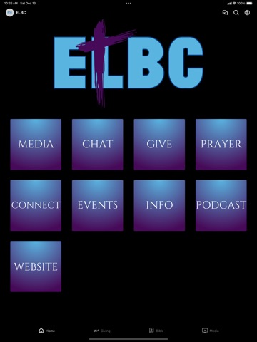 East Louisville Baptist Church iPad screenshot
