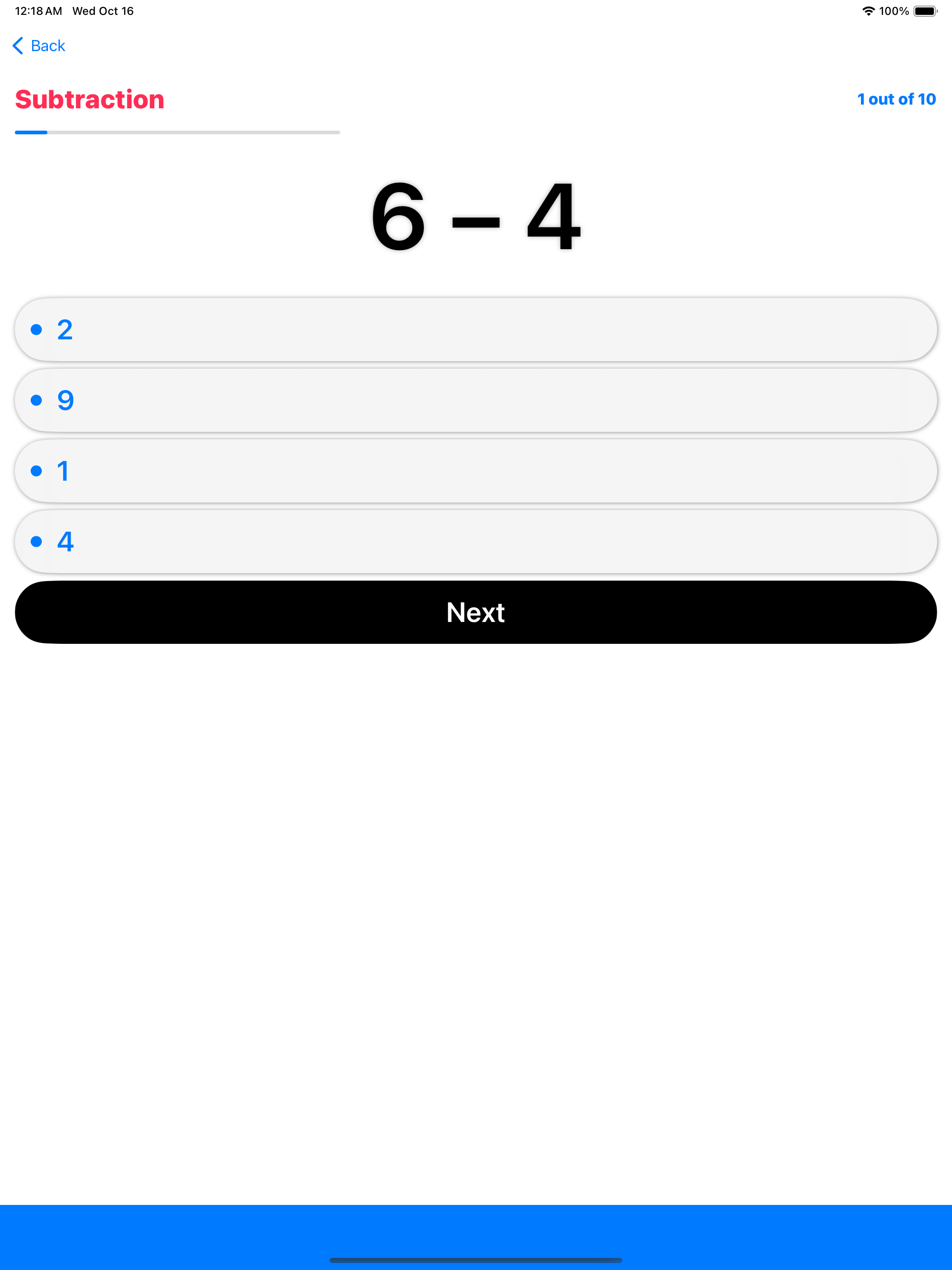 Learning: Subtraction screenshot 9