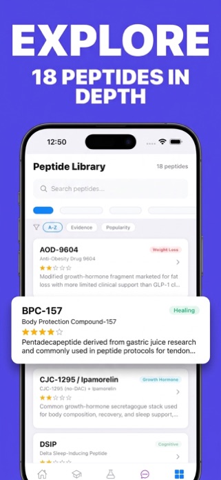 Peptly: Peptide Tracker Logger Screenshot 5 of 6