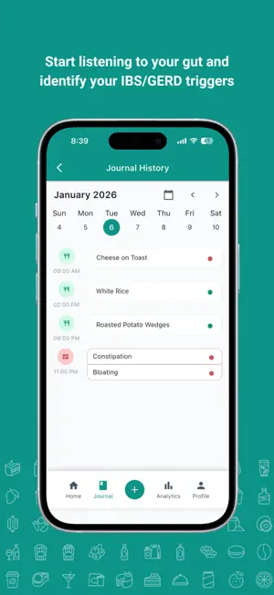 GutDiaries IBS & GERD Tracker screenshot 2