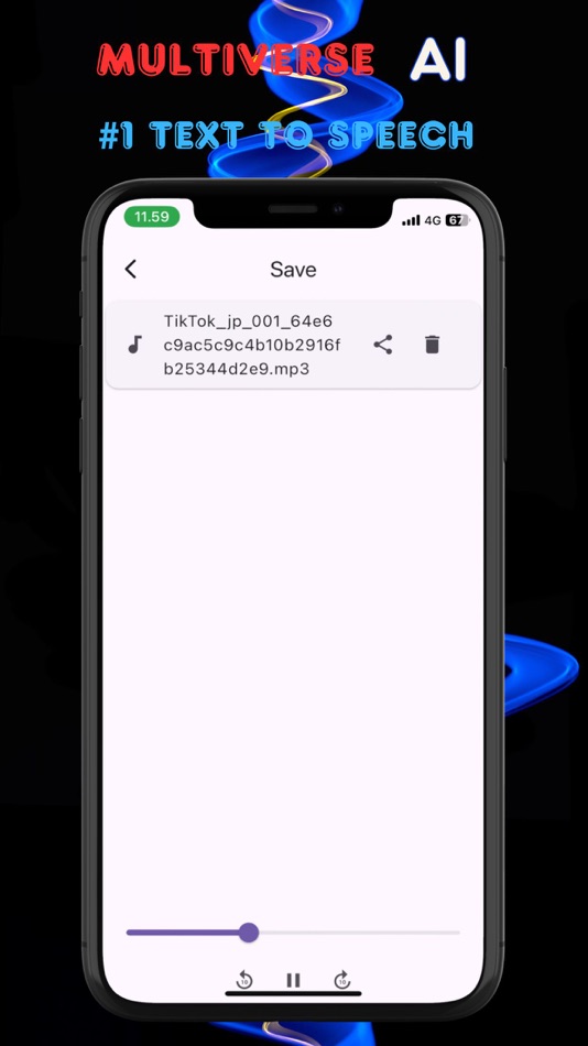 #6. Multiverse Ai - Text to speech (iOS) 由: Devita Ika Lestari