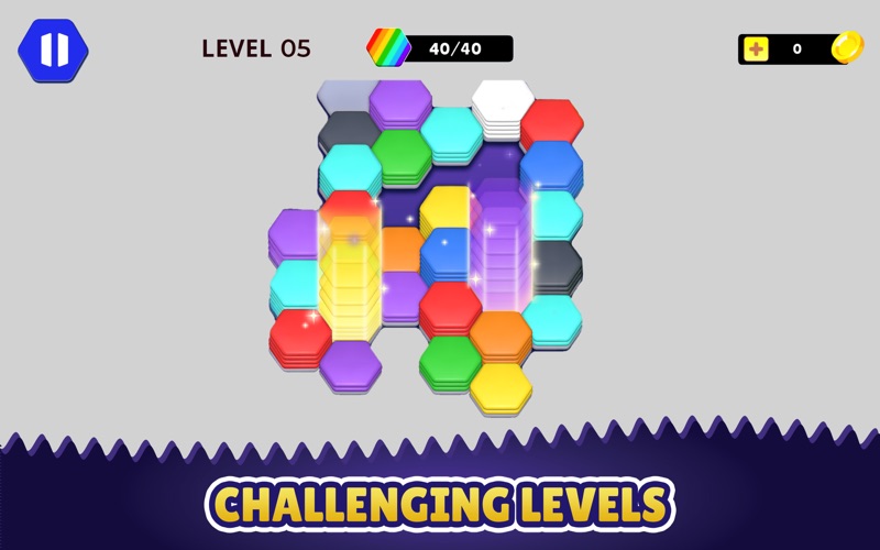 Hexa Sort: Brain Puzzle Games Screenshot