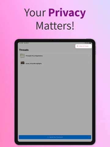 Rizzler AI: Texting Wingman iPad screenshot