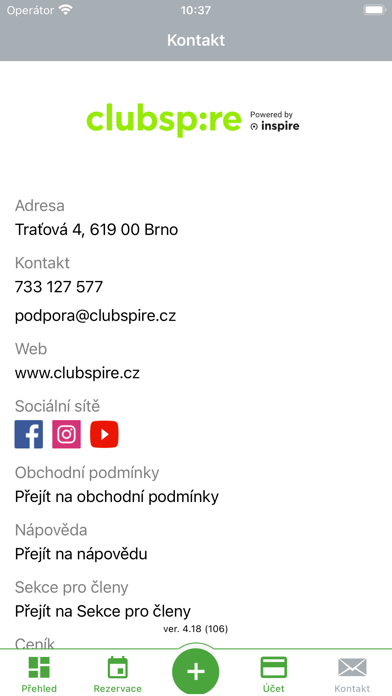 CLUBSPIRE Screenshot