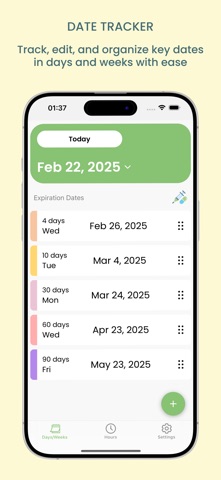RxDateCalc iPhone screenshot