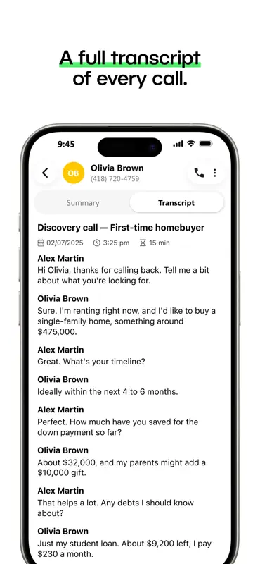 Phone Call Notetaker: VoxNote screenshot 2 of 5