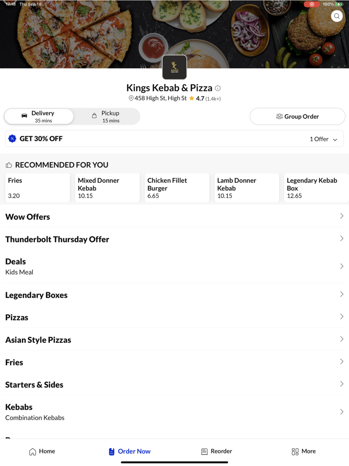 Kings Kebab and Pizza