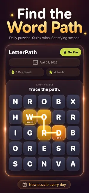 LetterPath - Word Puzzle screenshot 1
