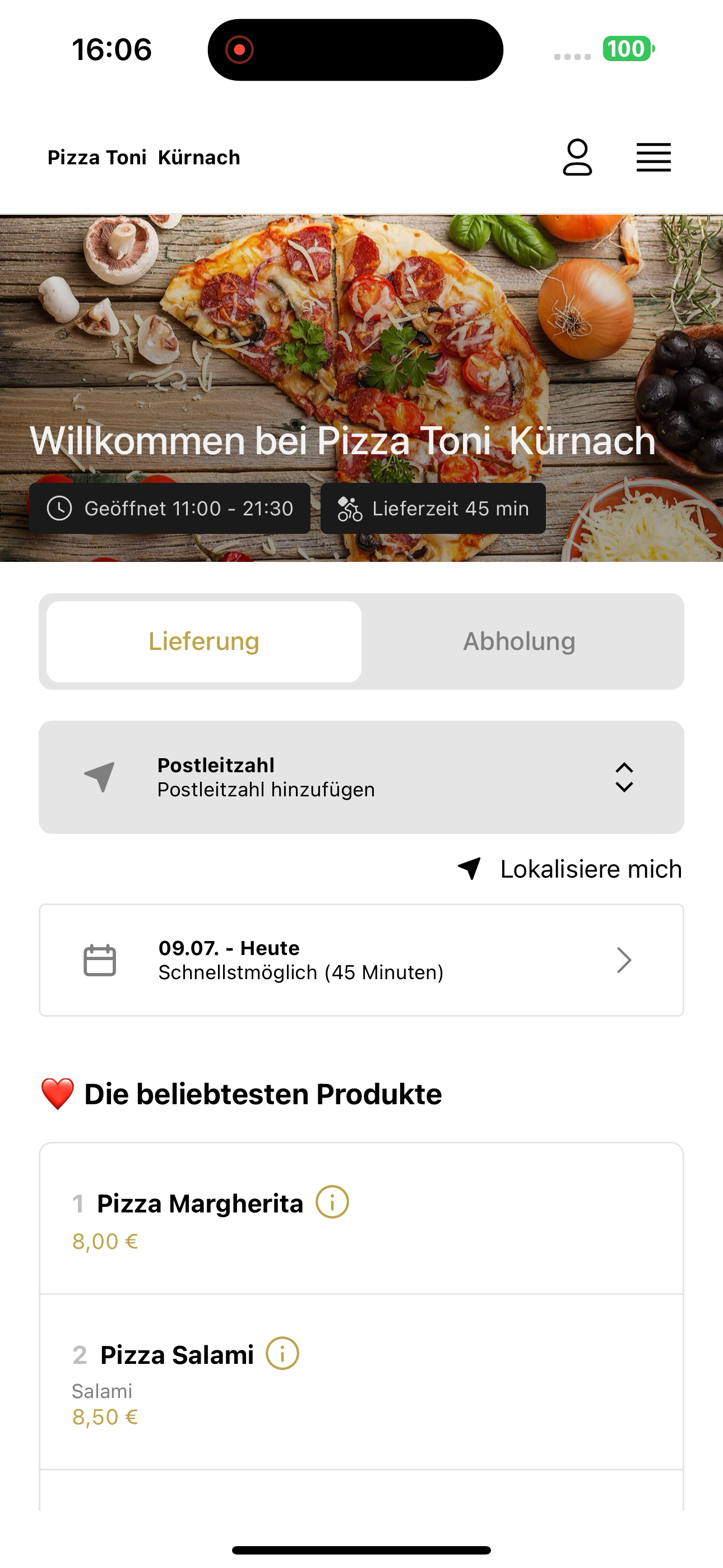 Pizza Toni Kürnach screenshot 4