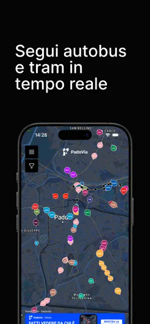 PadoVia - Real-Time Buses screenshot 1