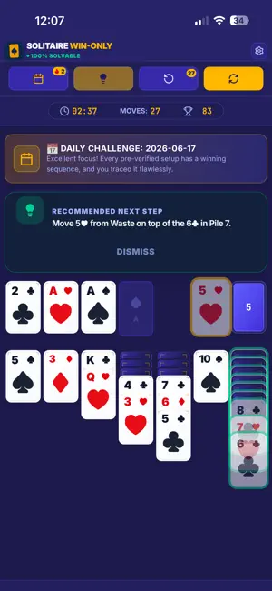Solitaire Win-Only screenshot 3