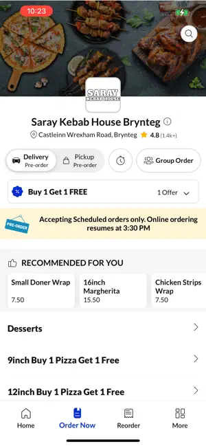 Saray Kebab House Brynteg. screenshot 2
