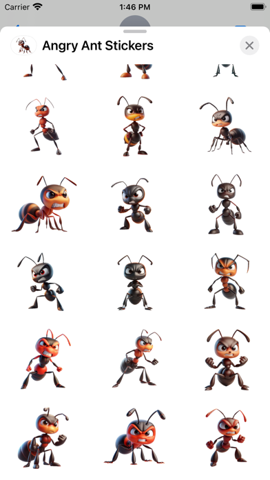 Screenshot 2 of Angry Ant Stickers App