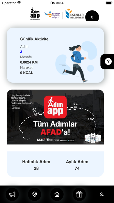 AdımApp Screenshot