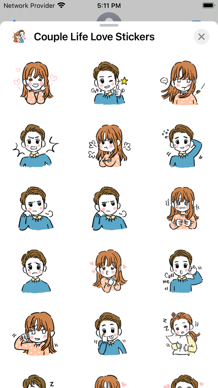 Couple Life Love Stickers