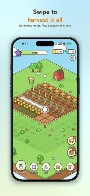 Pocket Farm: Swipe & Harvest screenshot 1