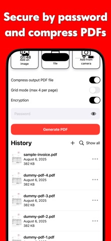 PNG to PDF: Image Converter iPhone screenshot