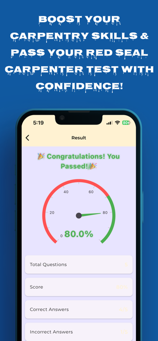 Carpenter Practice Test Screenshot 7 of 9