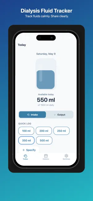 Dialysis Fluid Tracker screenshot 3