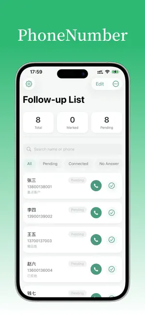 CallMark - Mark · Follow up screenshot 1