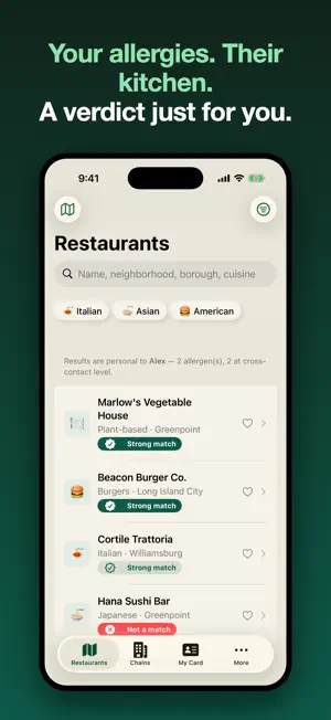 ClearKitchen: Allergy Dining screenshot 2