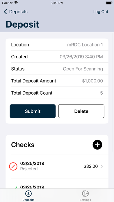 Jefferson Bank mRDC Screenshot