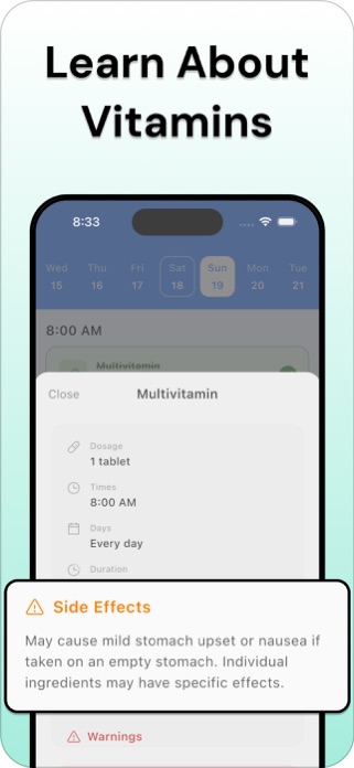 Vitamin Tracker - VitaPal Screenshot 6 of 6
