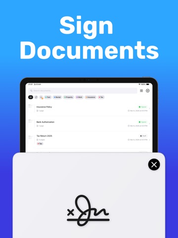 Signature Creator & Signer iPad screenshot
