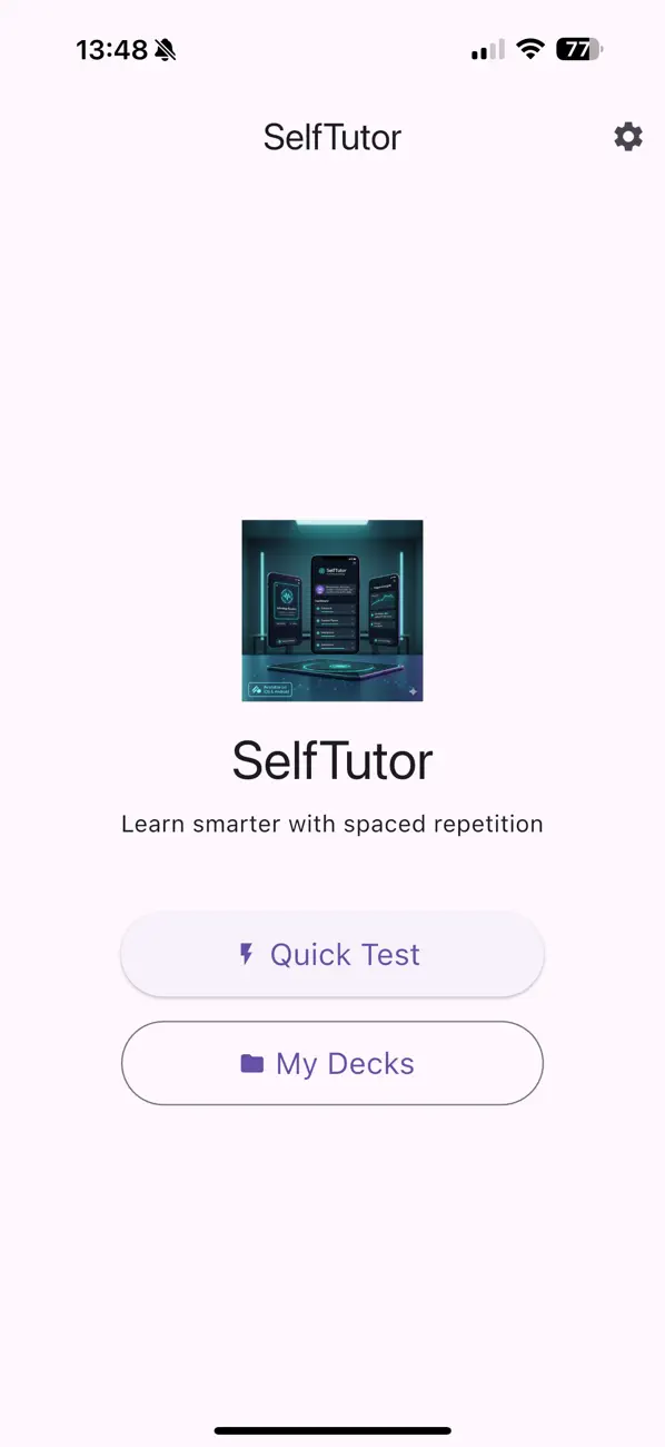 Screenshot #1 pour SelfTutor