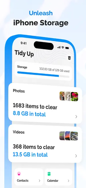 Tidy Up-Phone Storage Cleaner! screenshot 1
