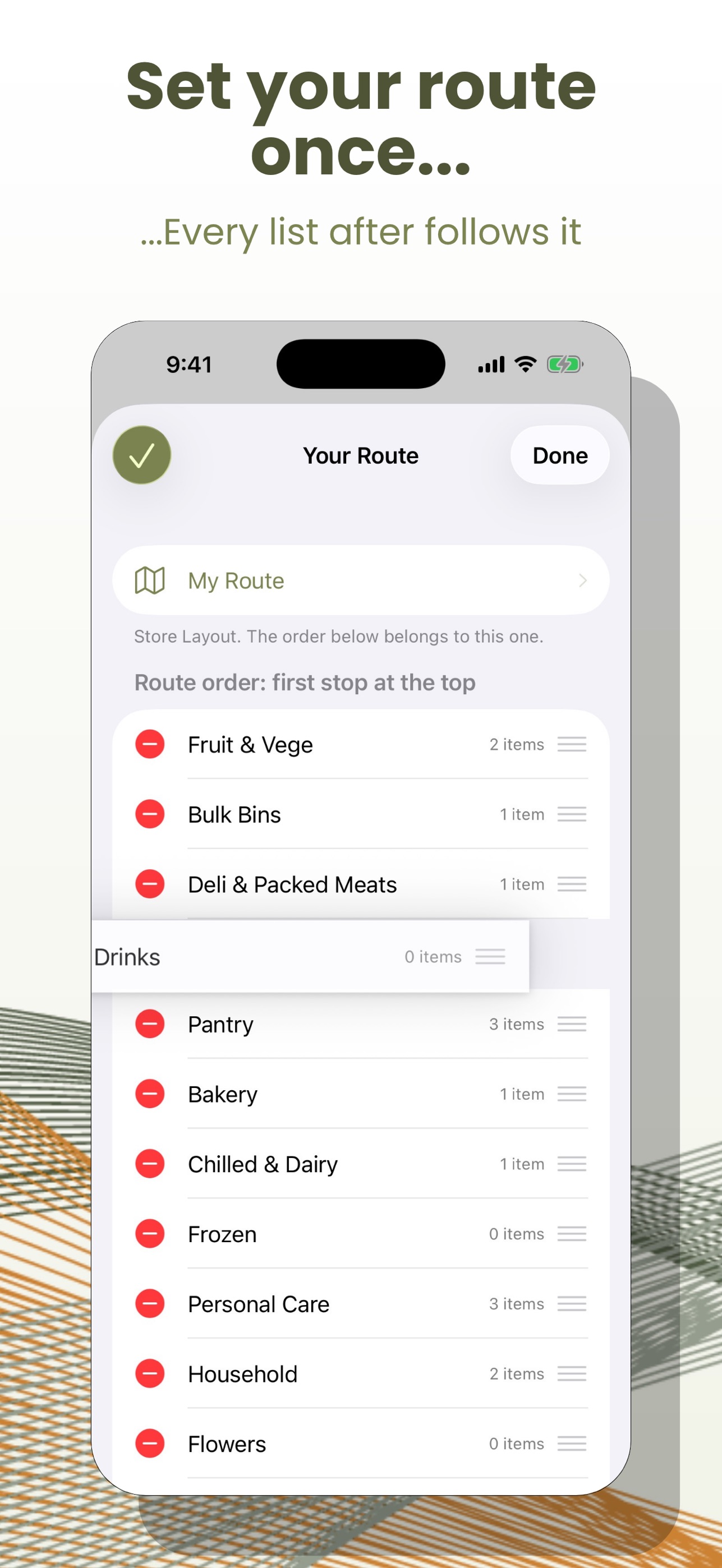 Screenshot 2 of Grocery Minder: Shopping List