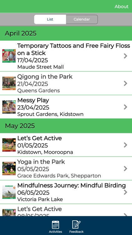 Activities in the Park