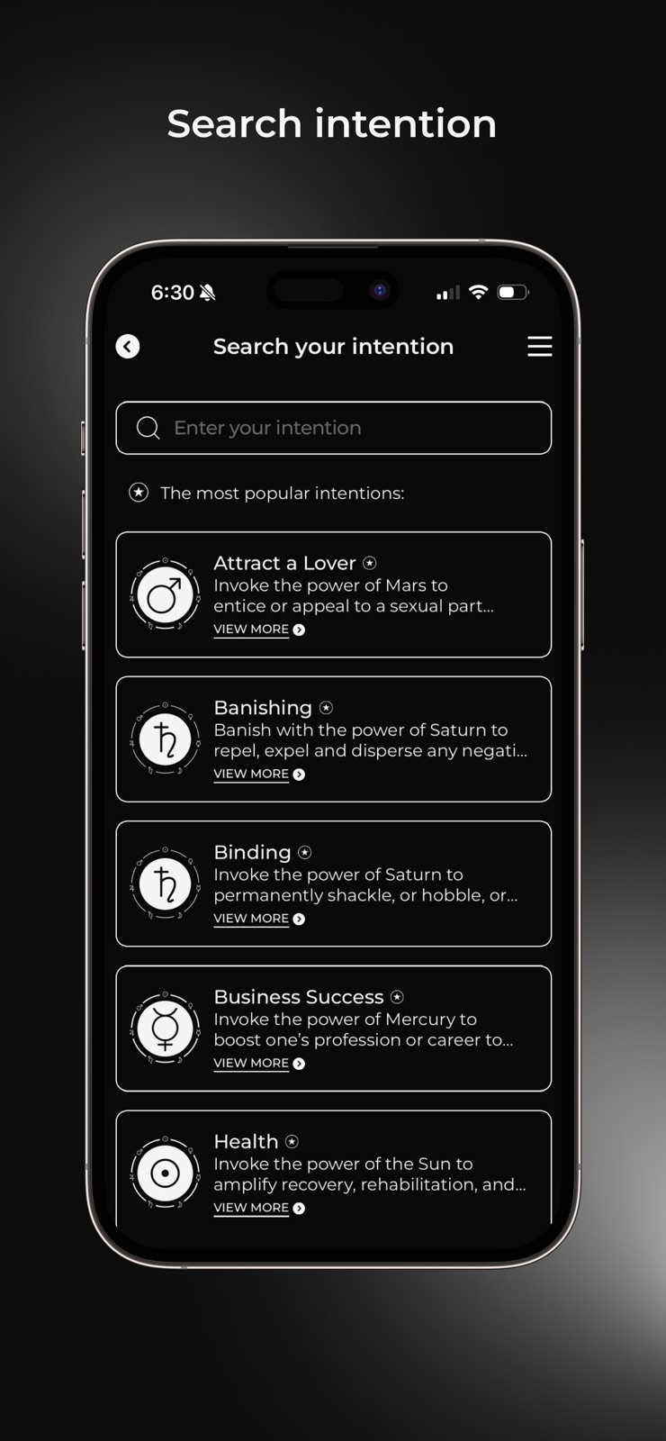 Planetary Magick iphone screenshot 2