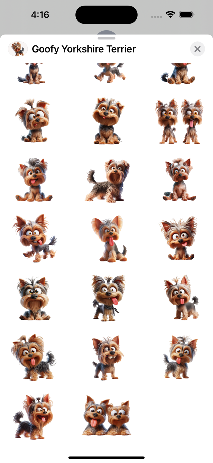 Goofy Yorkshire Terrier