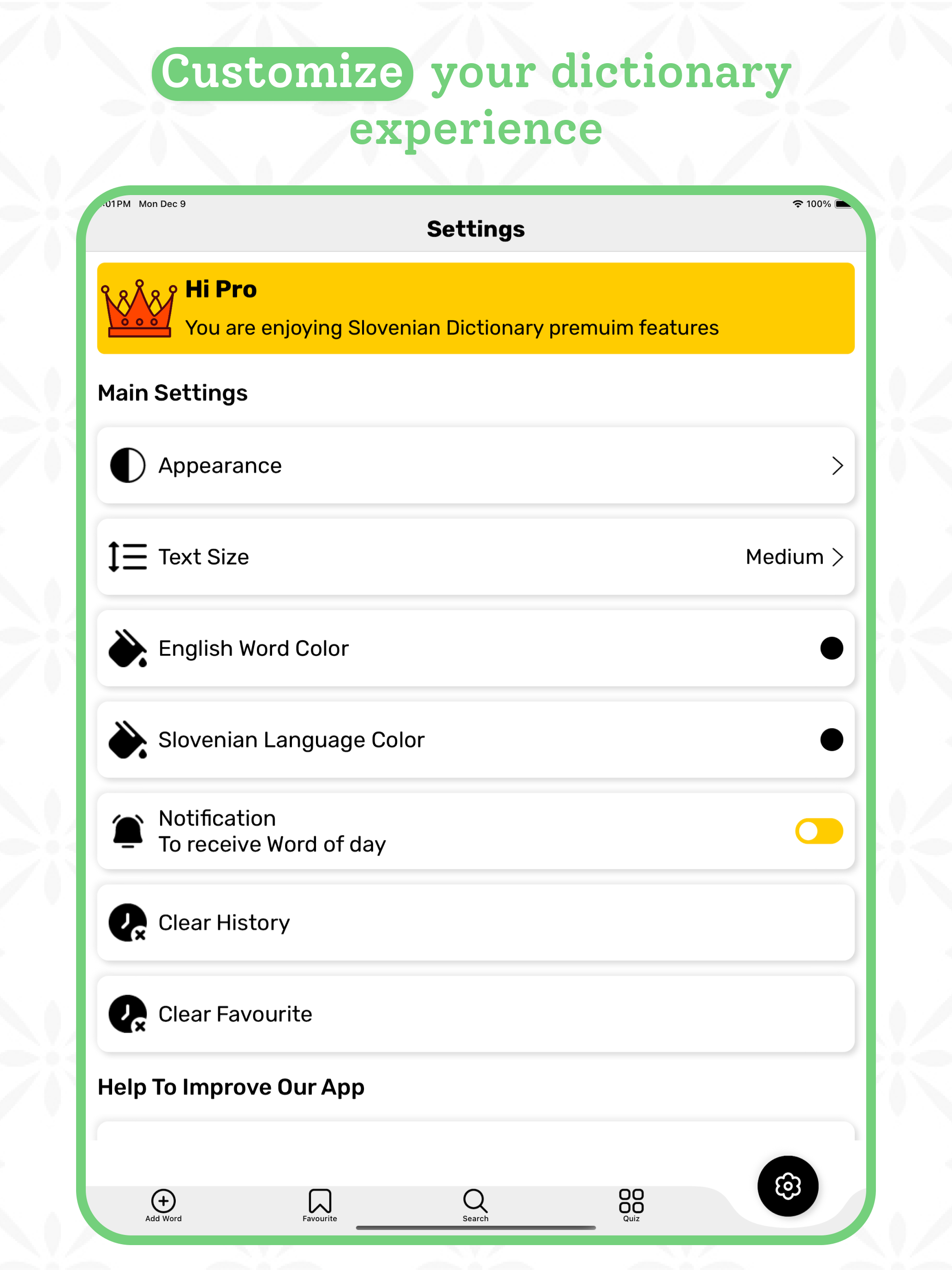 Slovenian Dictionary | Offline screenshot 15