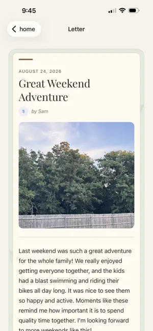 KinLetter screenshot 3