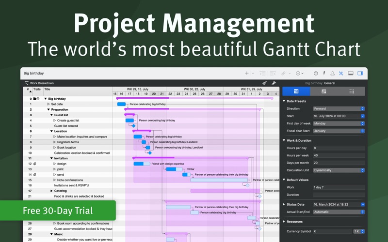 Merlin Project Express - Gantt Screenshot 1 of 8