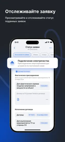 Скриншот Россети на iPhone 3