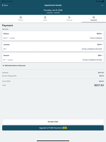 ProFile Aesthetic Management iPad screenshot