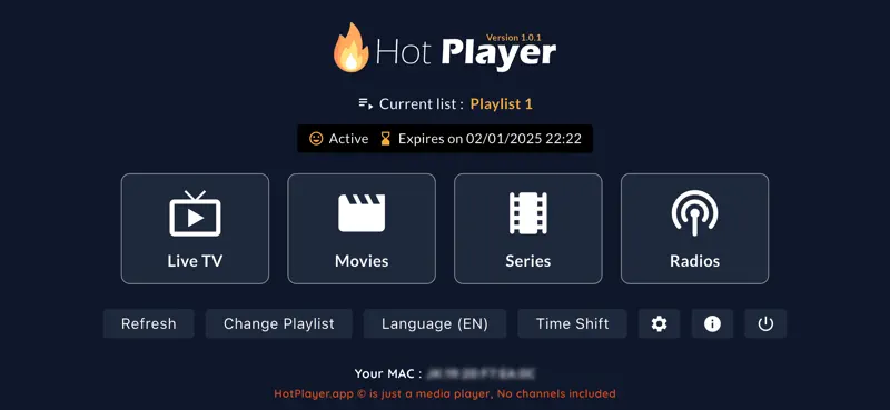 Hot Player screenshot 2 of 4